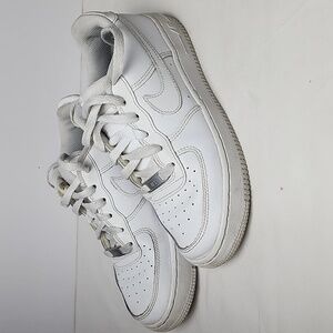 Nike Air Force 1 White Sneakers Youth Size 5Y Women Size 6.5